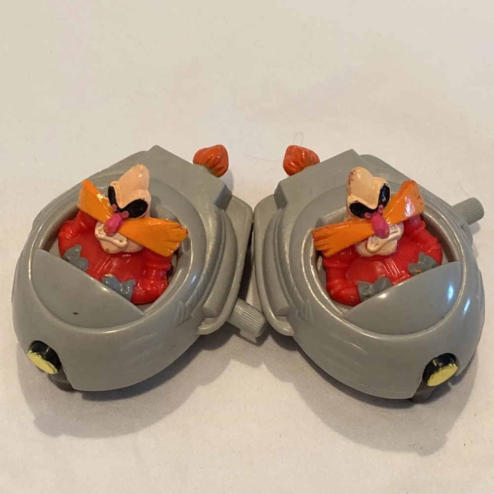 Sonic 3 The Hedgehog McDonalds Happy Meal Toy 1993 Knuckles and Dr. Robotnik
